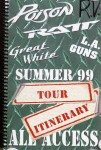 The tour itinerary